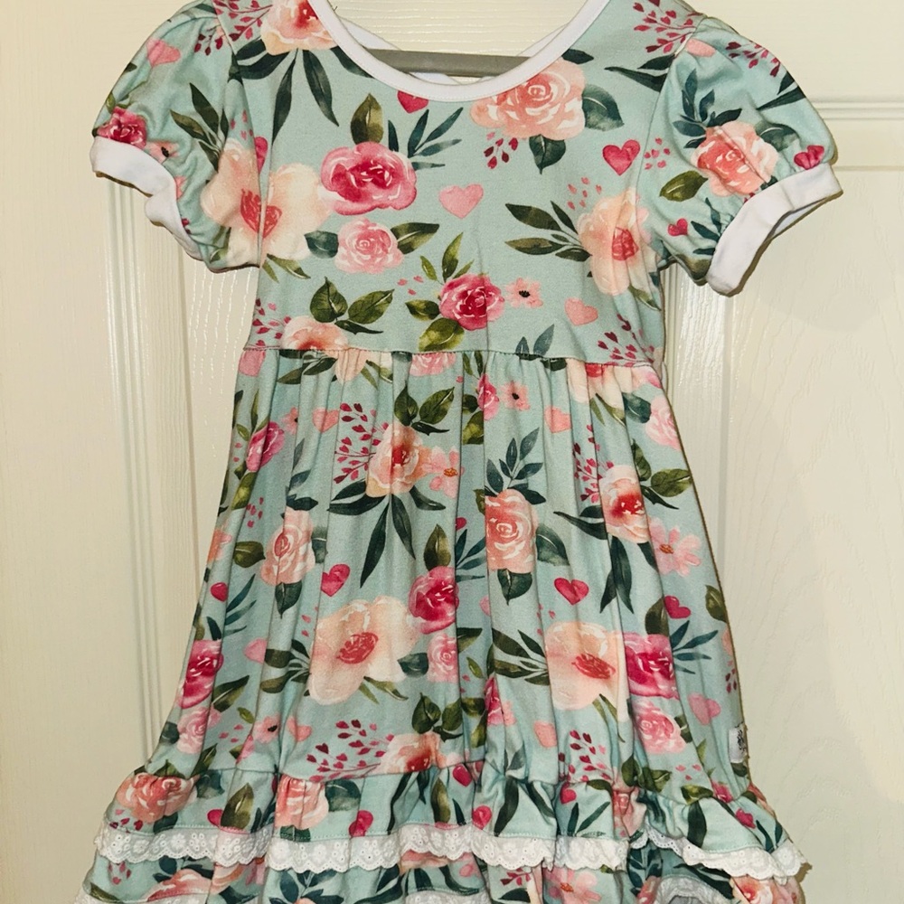 Bella & Omi Lovely Floral Dress 4T